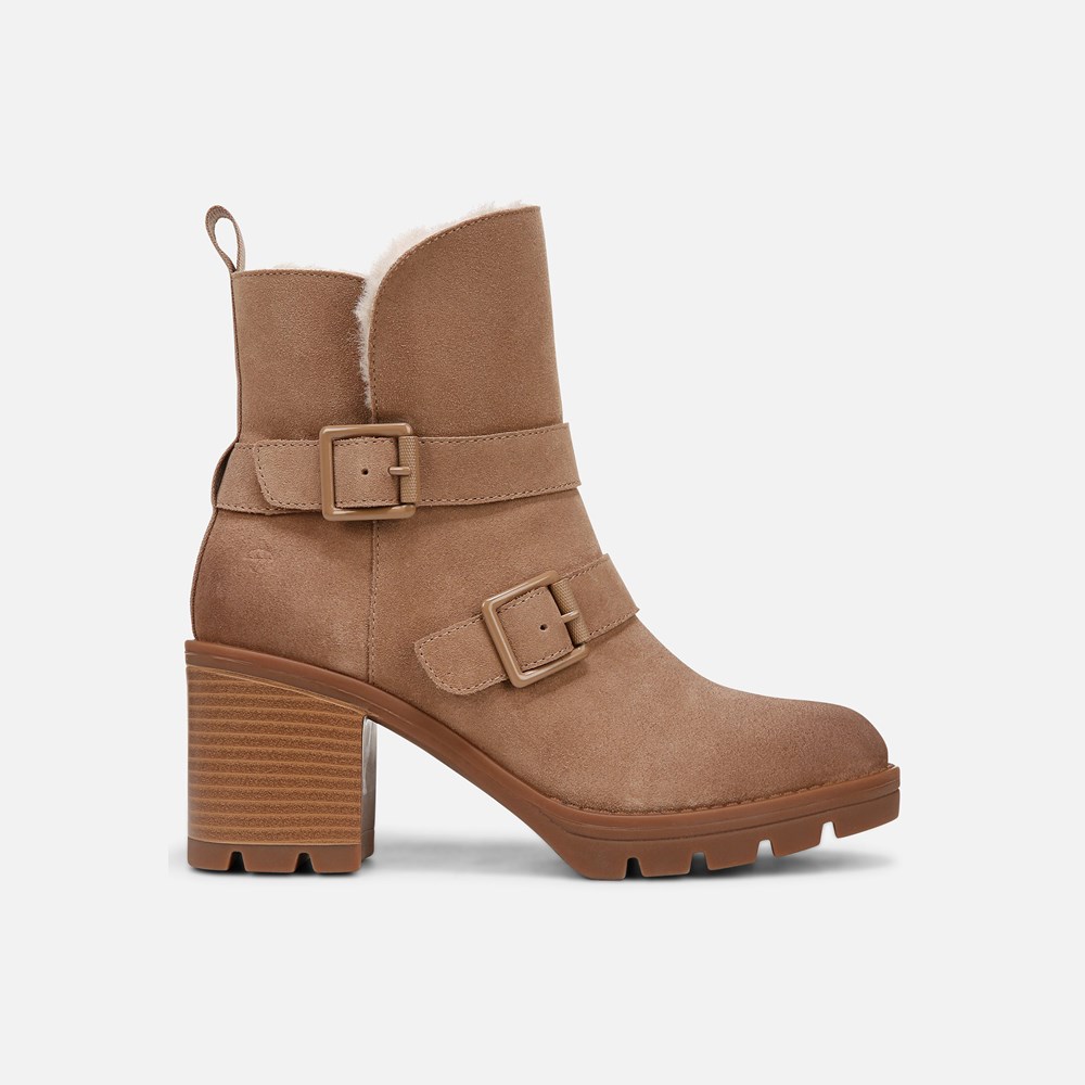 Naturalizer Verney Moto Water Repellent Bootie - Warm Brown