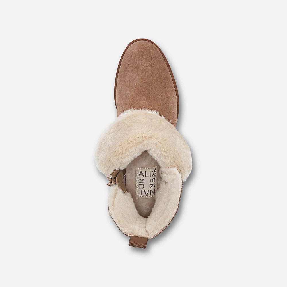 Naturalizer Verney Moto Water Repellent Bootie - Warm Brown