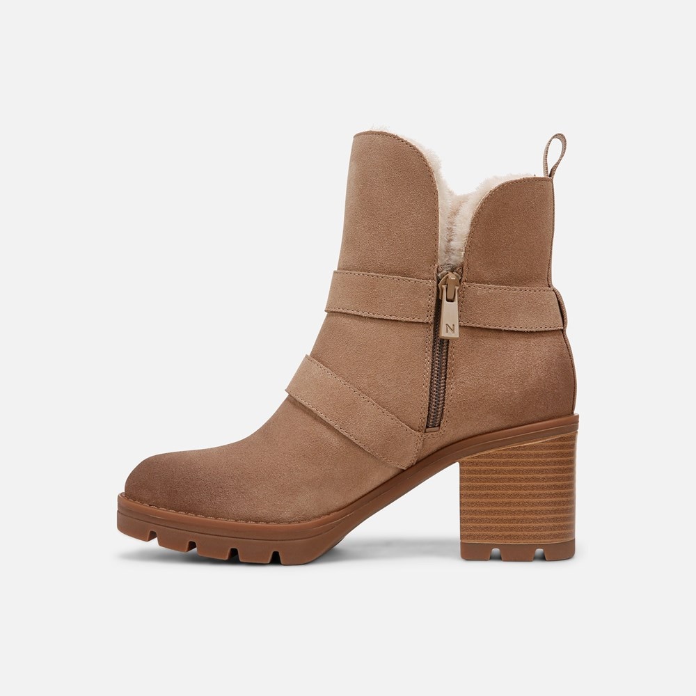 Naturalizer Verney Moto Water Repellent Bootie - Warm Brown