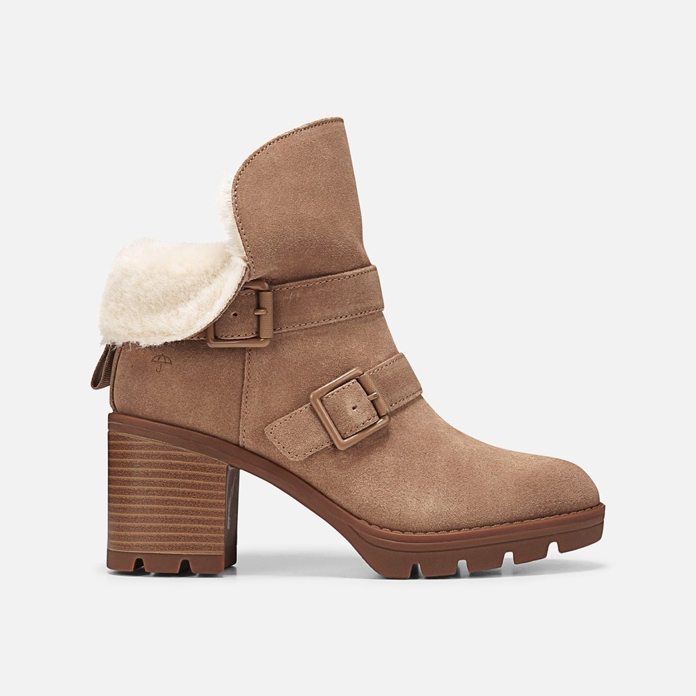 Naturalizer Verney Moto Water Repellent Bootie - Warm Brown