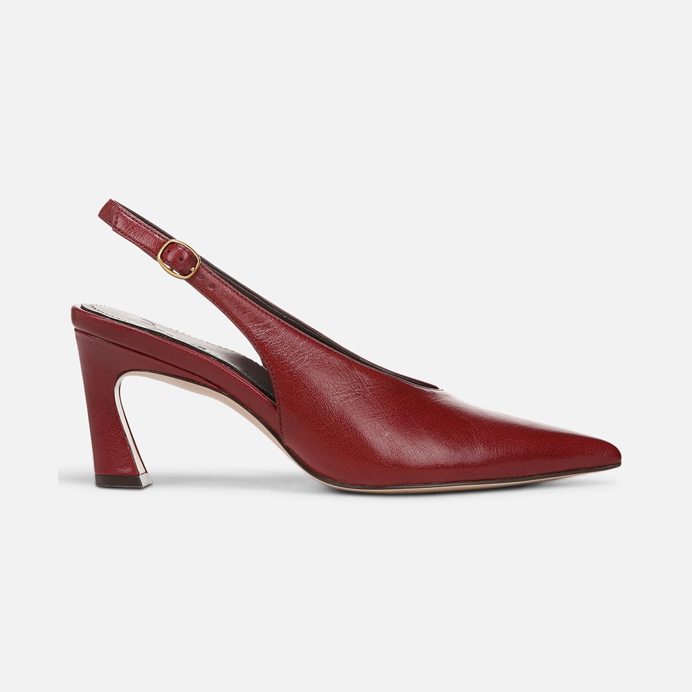 Naturalizer 27 EDIT Elaine Slingback Dress Shoe - Cranberry Red Leather