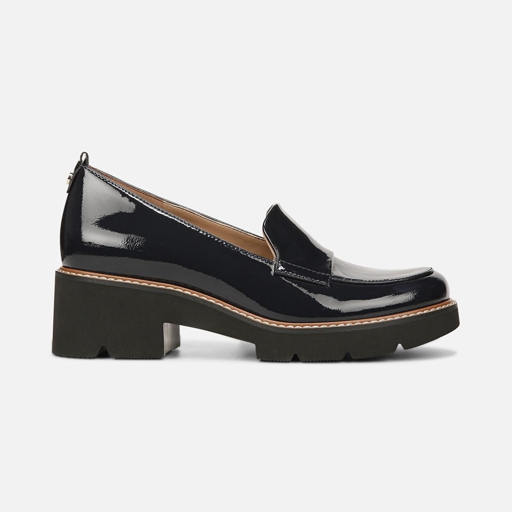 Naturalizer Darry Lug Sole Loafer - French Navy Leather