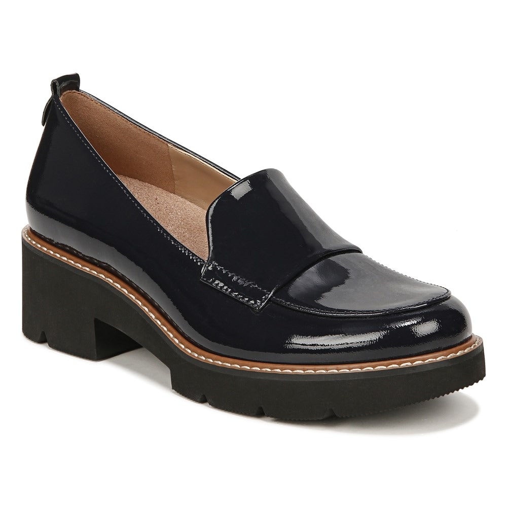 Naturalizer Darry Lug Sole Loafer - French Navy Leather