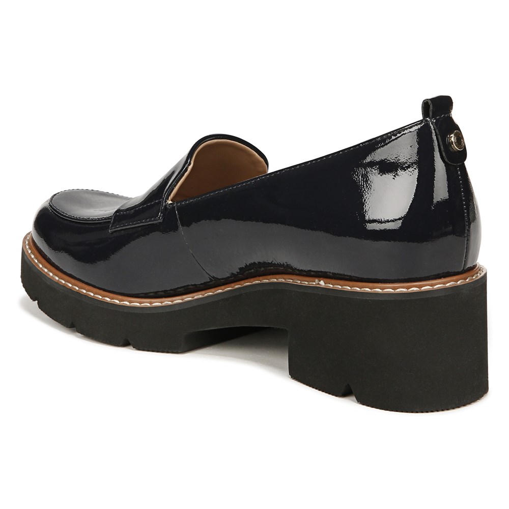 Naturalizer Darry Lug Sole Loafer - French Navy Leather