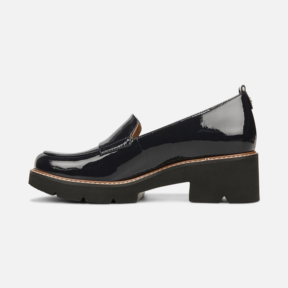 Naturalizer Darry Lug Sole Loafer - French Navy Leather