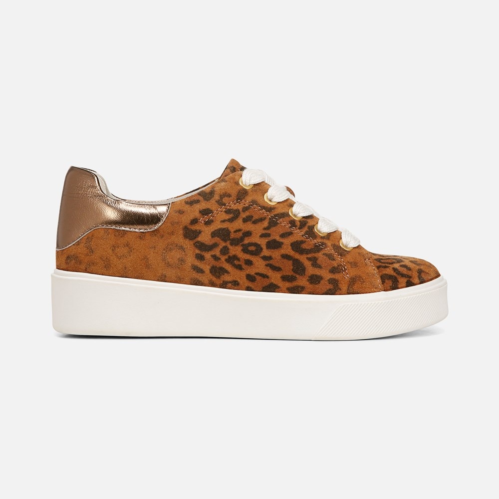 Naturalizer Morrison 2.0 Lace Up Sneaker - Distressed Leopard Leather