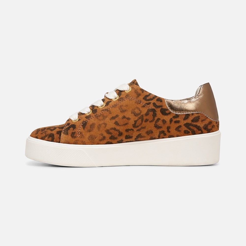 Naturalizer Morrison 2.0 Lace Up Sneaker - Distressed Leopard Leather