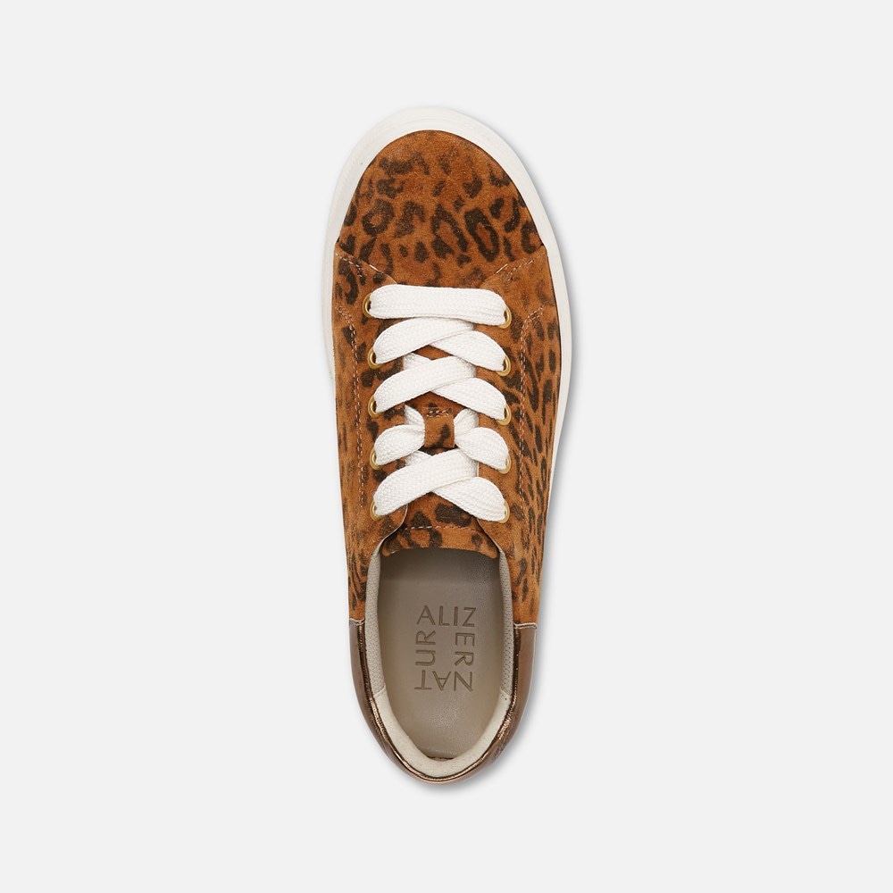 Naturalizer Morrison 2.0 Lace Up Sneaker - Distressed Leopard Leather