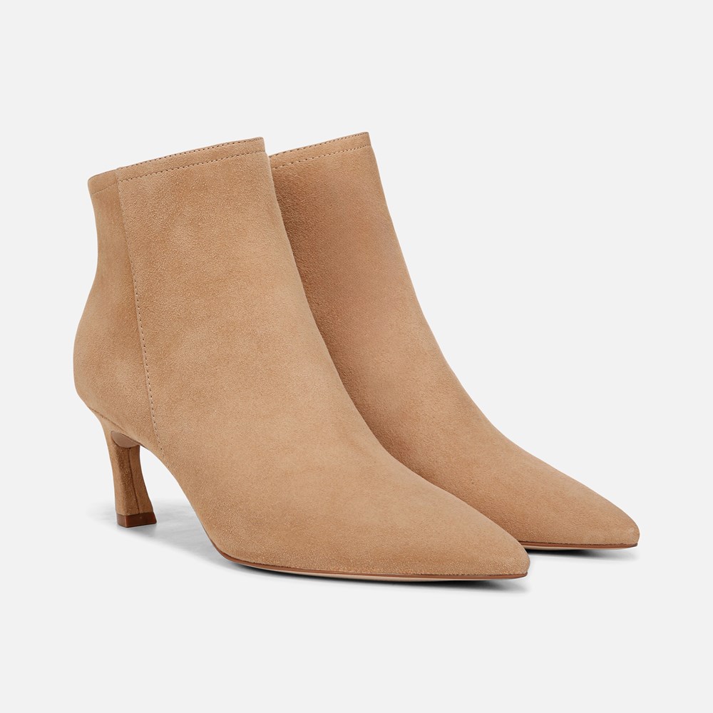 Naturalizer 27 EDIT Maya Stiletto Bootie - Bamboo Tan Suede