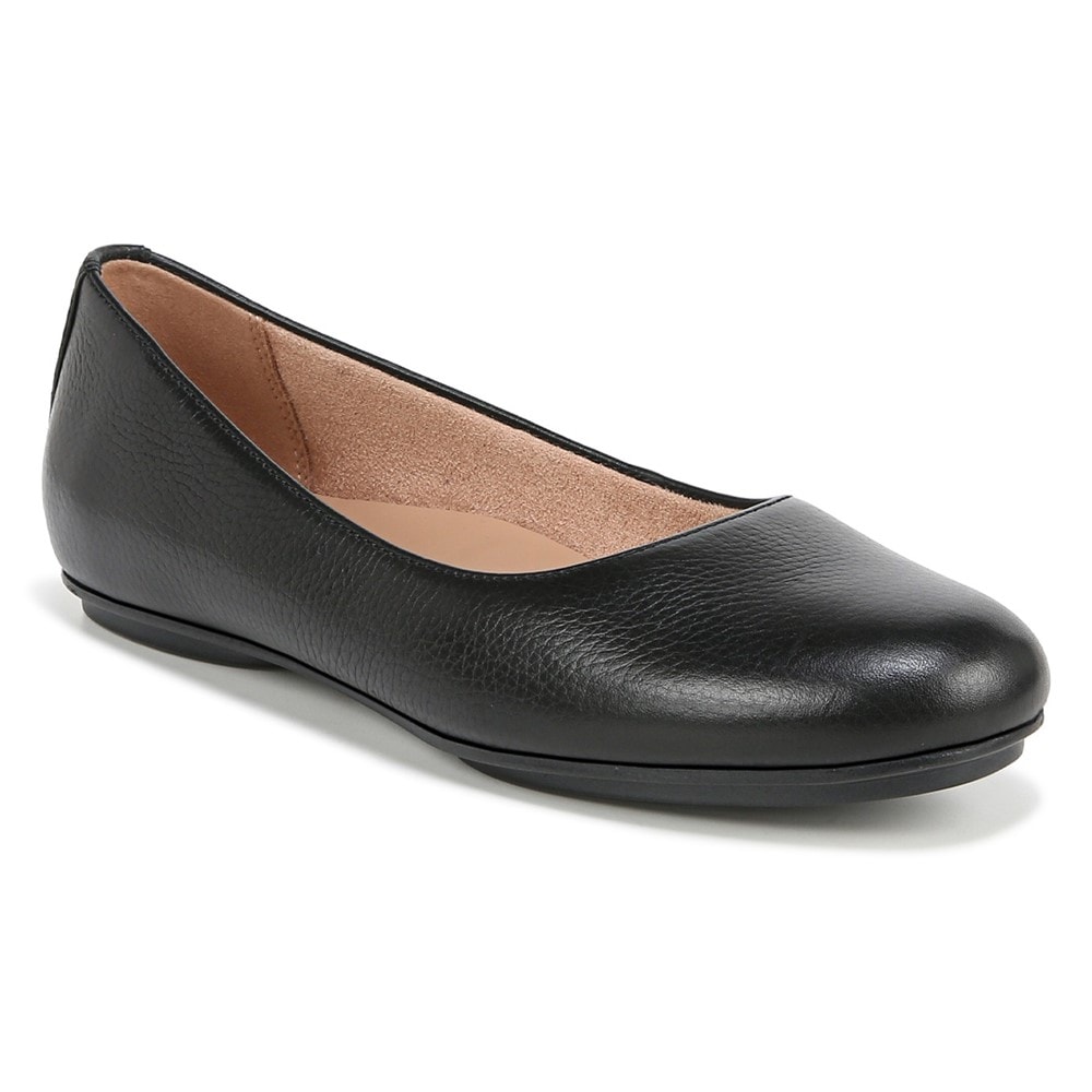 Naturalizer Maxwell Ballet Flat - Black Tumbled Leather