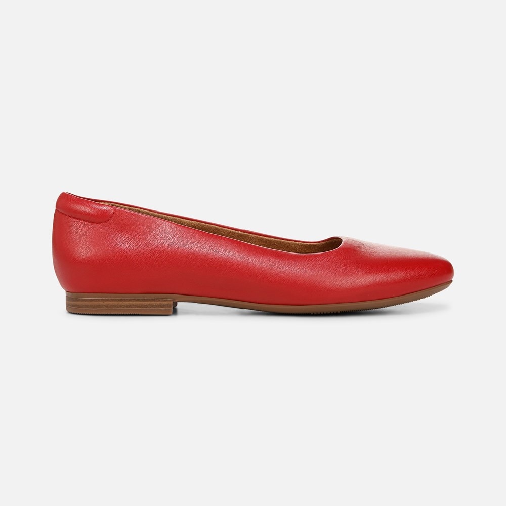 Naturalizer Kelly Ballet Flat - Crimson Red Leather