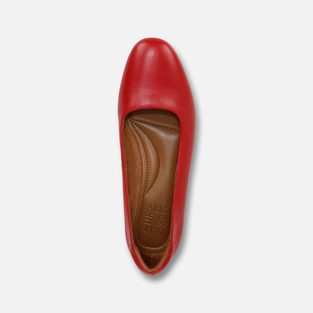 Naturalizer Kelly Ballet Flat - Crimson Red Leather
