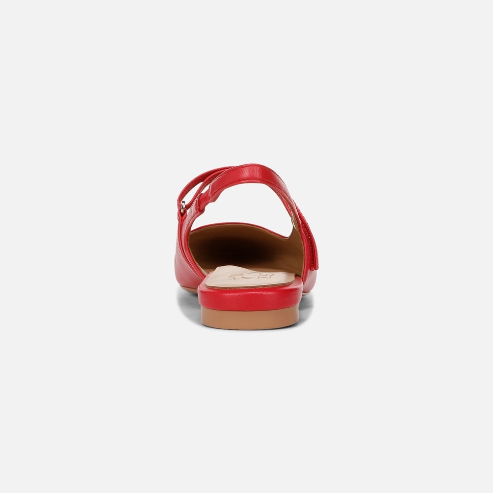 Naturalizer Connie Mary Jane Slingback Flat - Crantini Red Leather