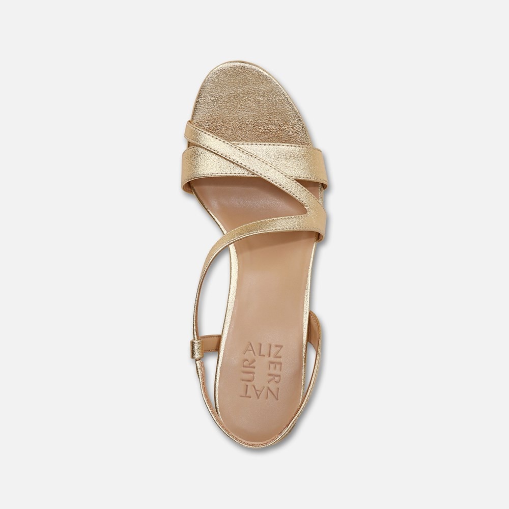 Naturalizer Abby Dress Sandal - Dark Gold Faux Leather