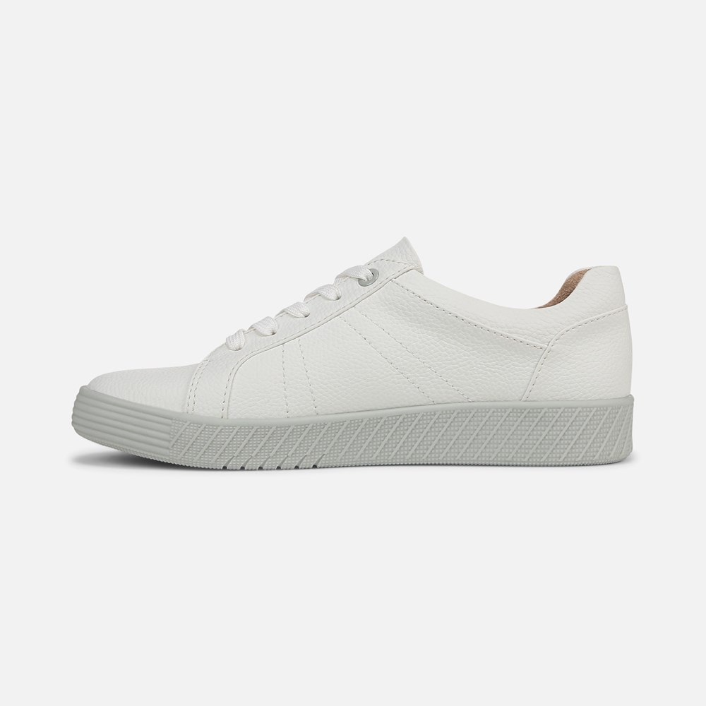 Naturalizer SOUL Neela Sneaker - White / Mist Grey Faux Leather