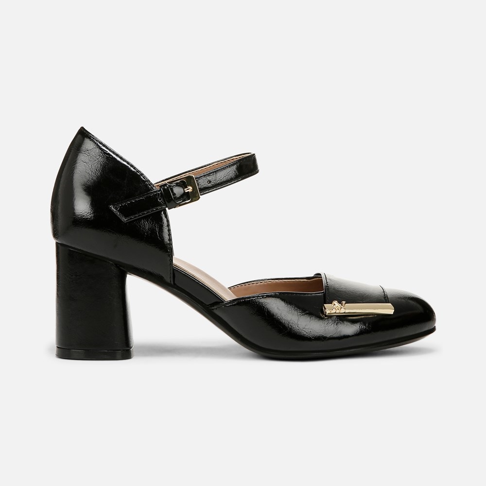 Naturalizer Lavish Mary Jane Pump - Black Faux Leather