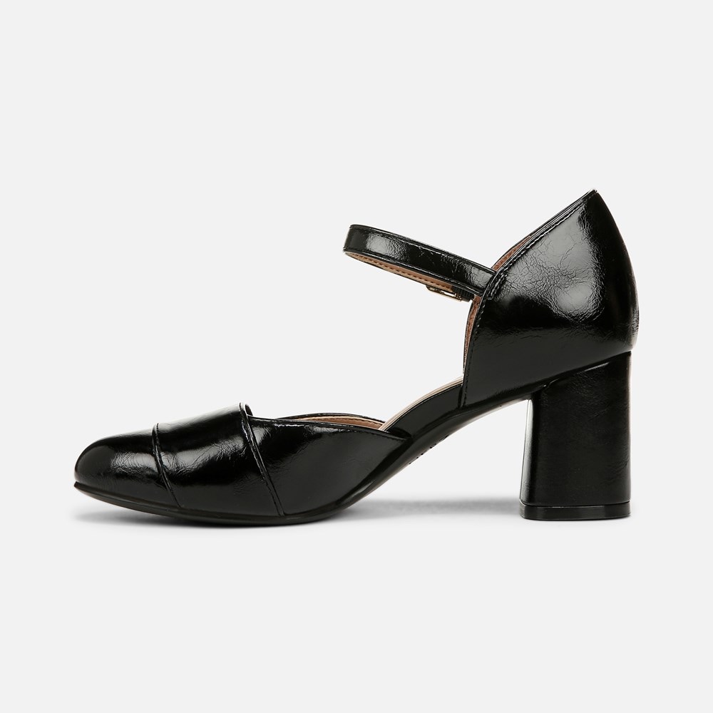 Naturalizer Lavish Mary Jane Pump - Black Faux Leather