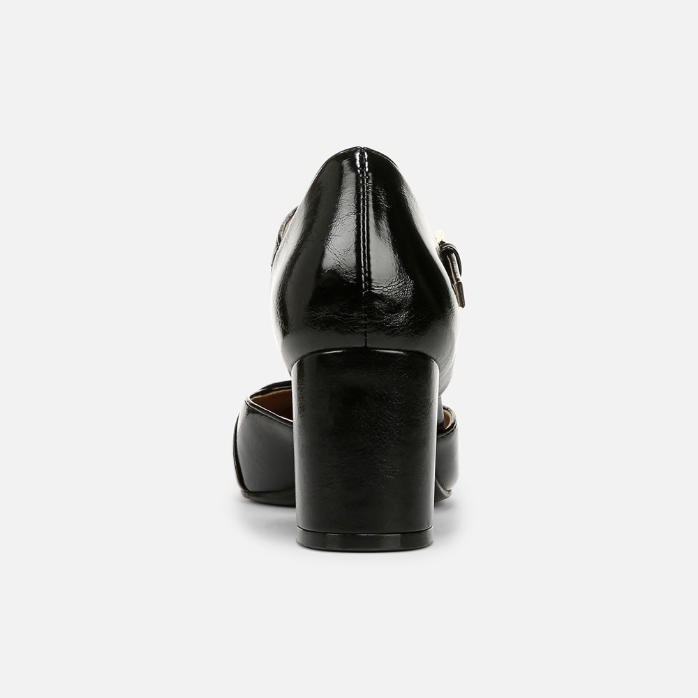 Naturalizer Lavish Mary Jane Pump - Black Faux Leather