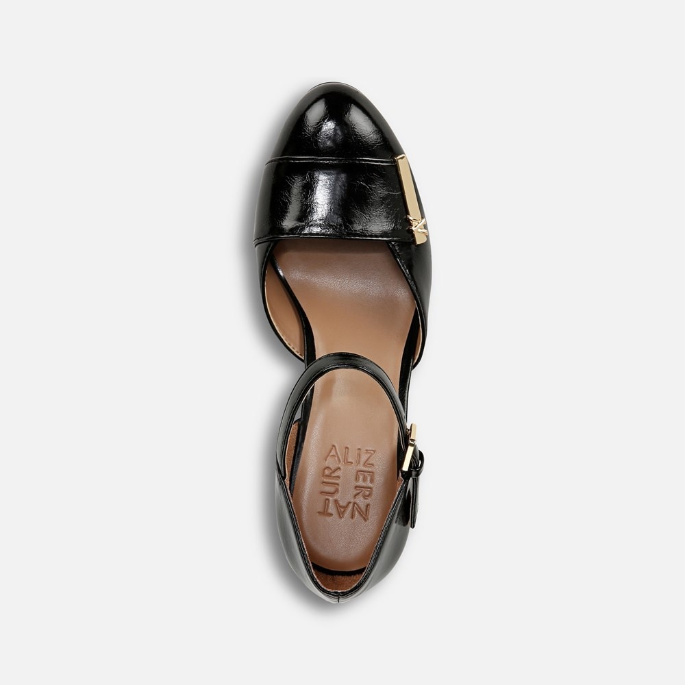 Naturalizer Lavish Mary Jane Pump - Black Faux Leather