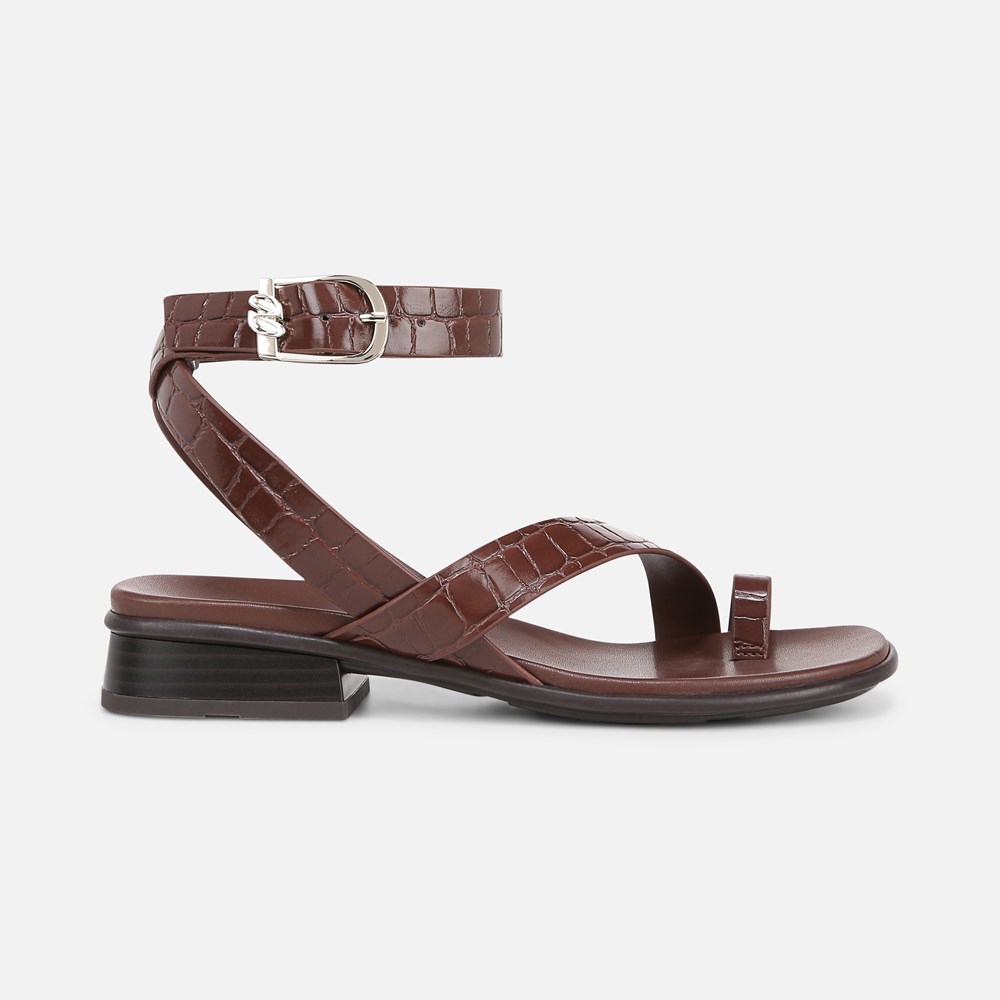 Naturalizer Birch Sandal - Cappuccino Croco Faux Leather