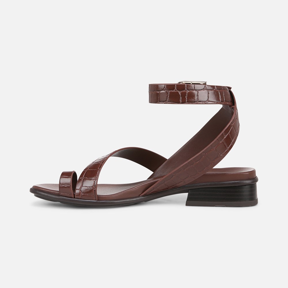 Naturalizer Birch Sandal - Cappuccino Croco Faux Leather