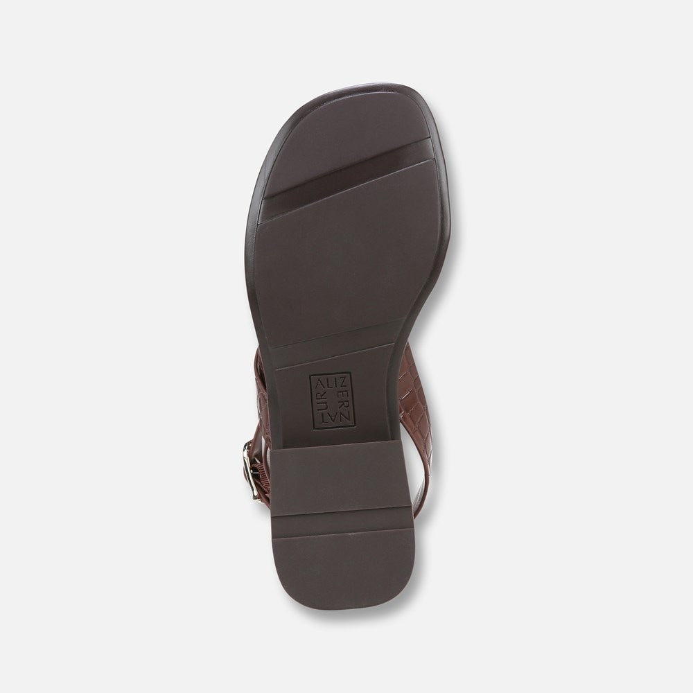 Naturalizer Birch Sandal - Cappuccino Croco Faux Leather