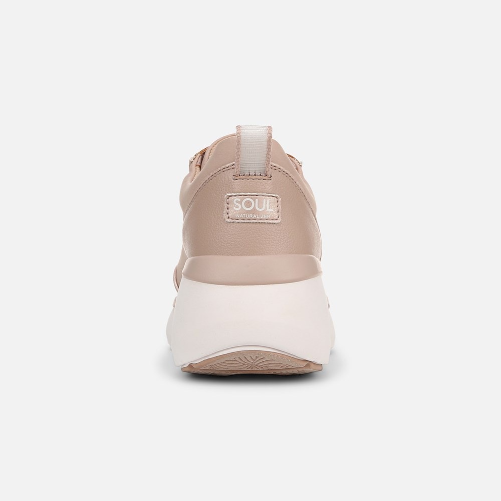 Naturalizer SOUL Roquel Lace Up Sneaker - Vintage Mauve Faux Nubuck