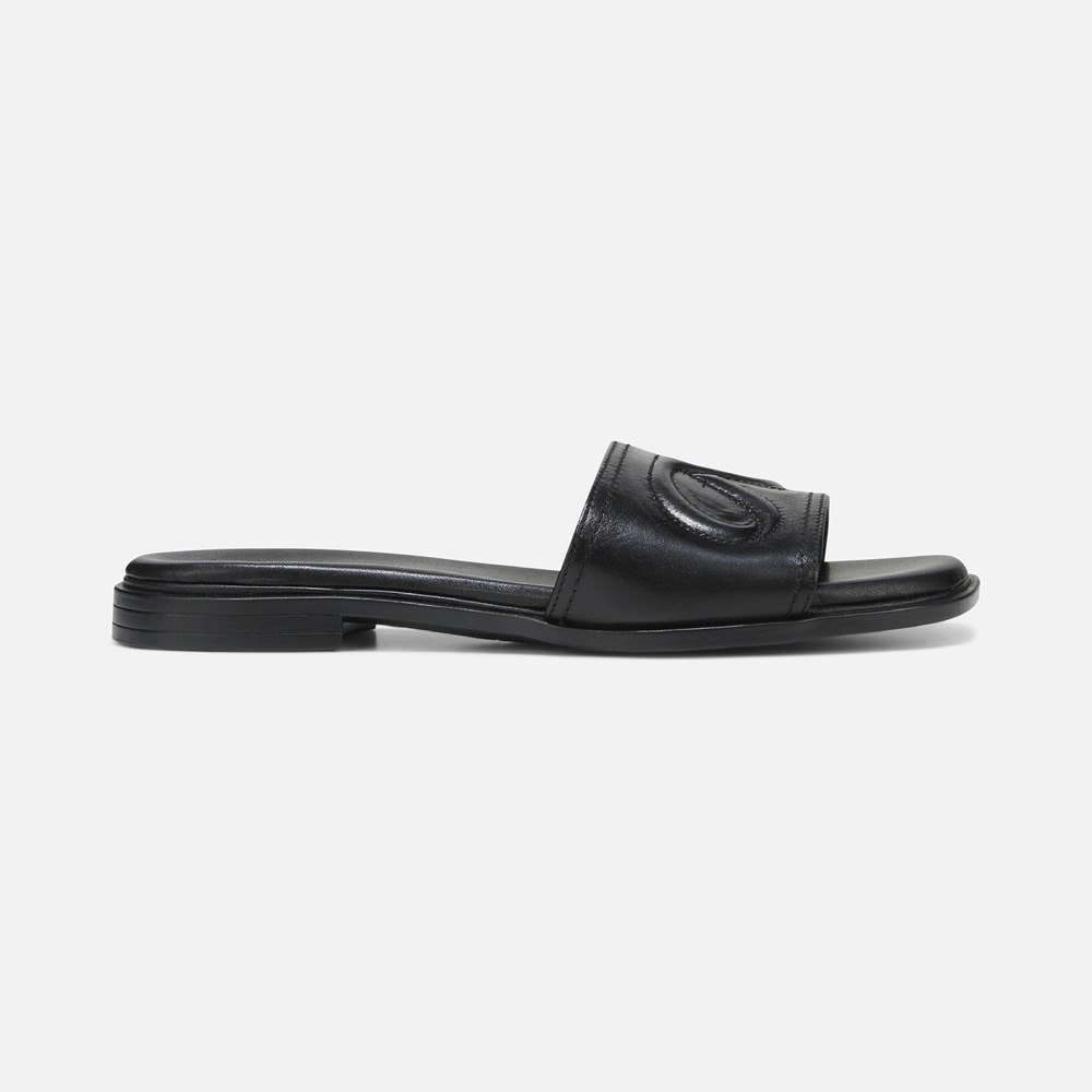 Naturalizer Genevieve Slide Sandal - Black Leather