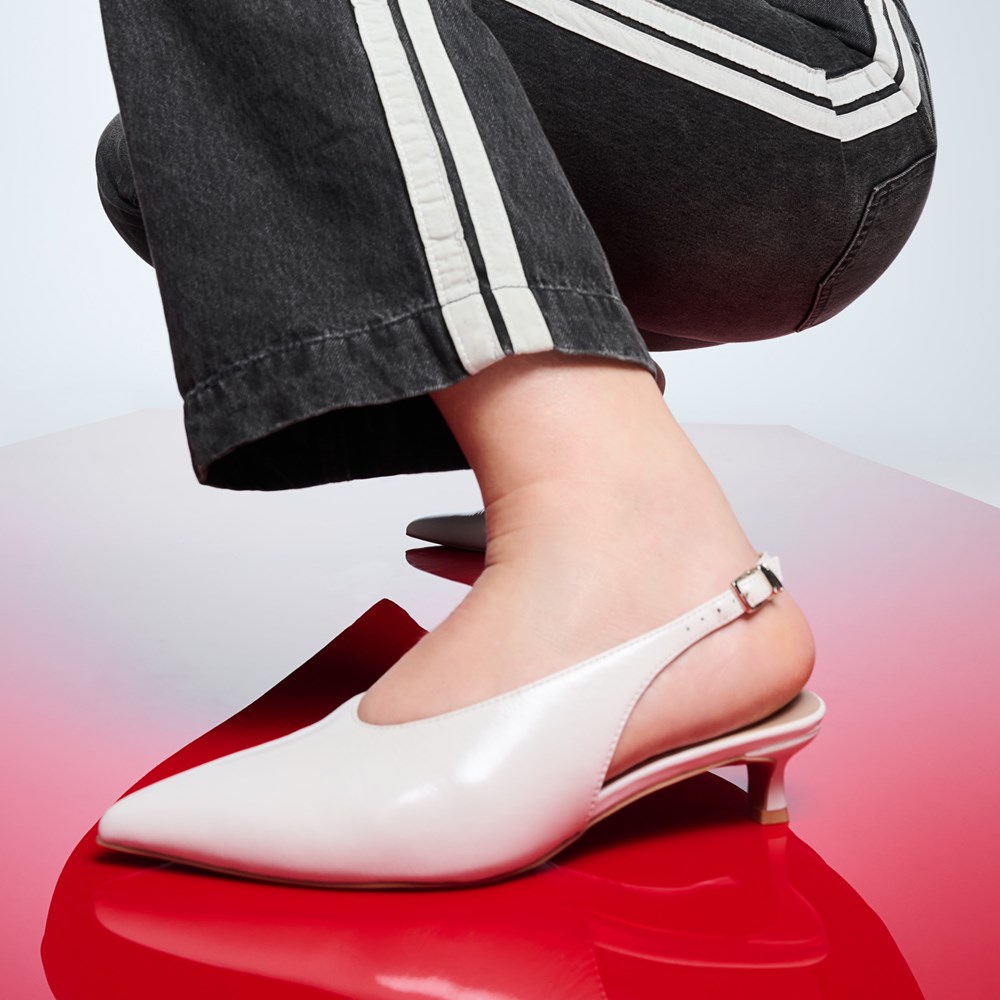 Naturalizer Nicolette Pump - Warm White Leather