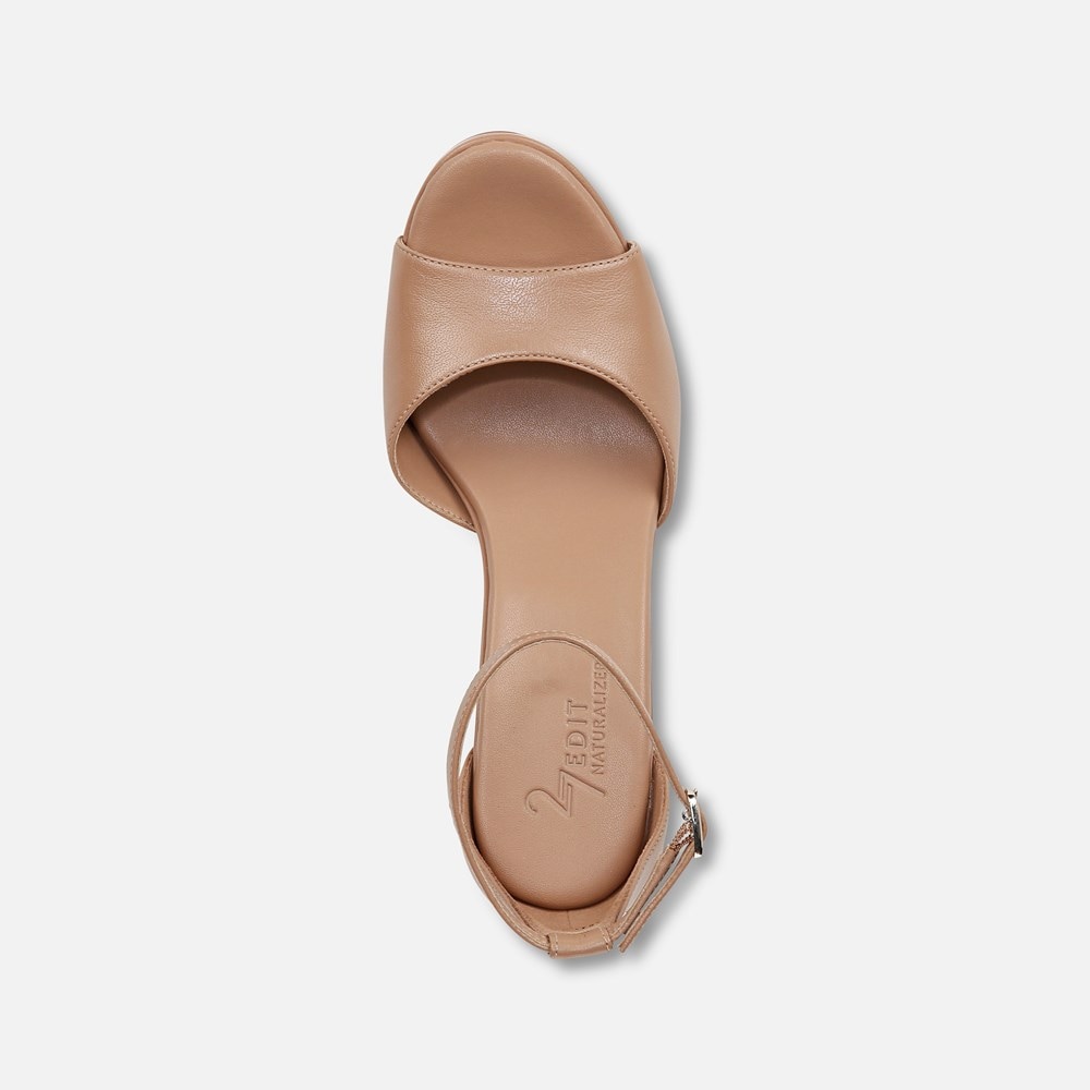 Naturalizer 27 Edit Delphie Dress Sandal - Taupe Leather