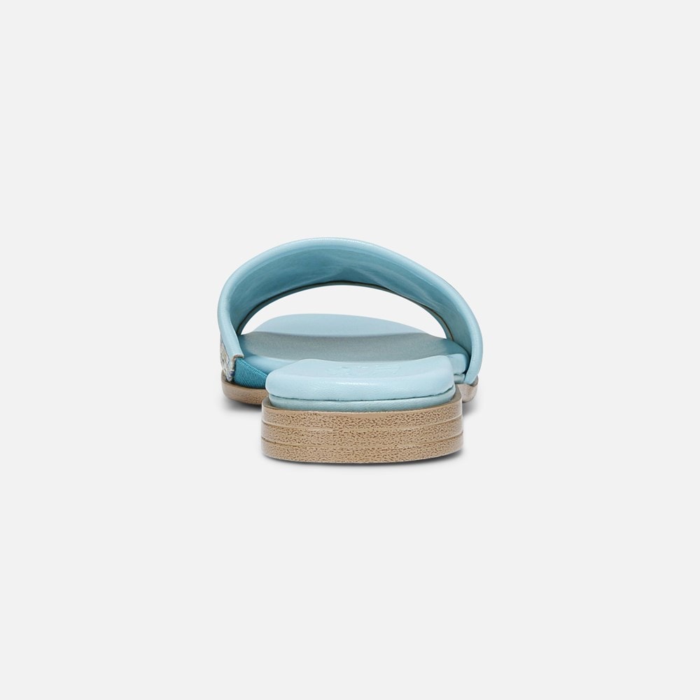 Naturalizer Genevieve Slide Sandal - Angel Blue Woven Fabric