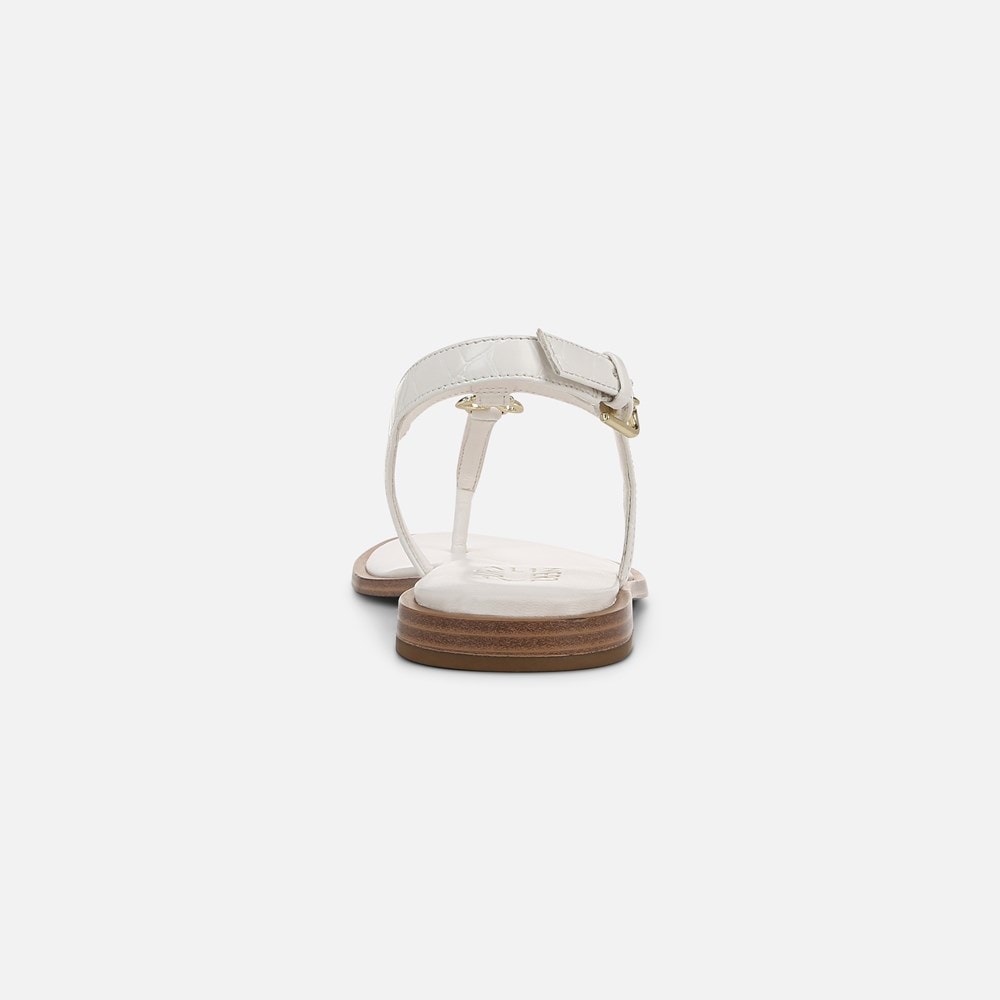 Naturalizer Lizzi Sandal - Warm White Faux Croco Leather