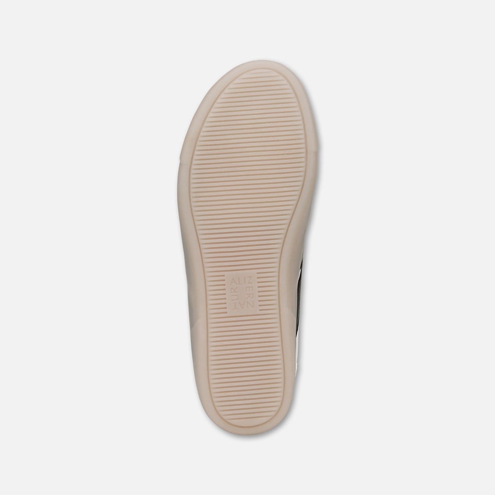 Naturalizer Medina Lace Up Sneaker - White / Black Leather