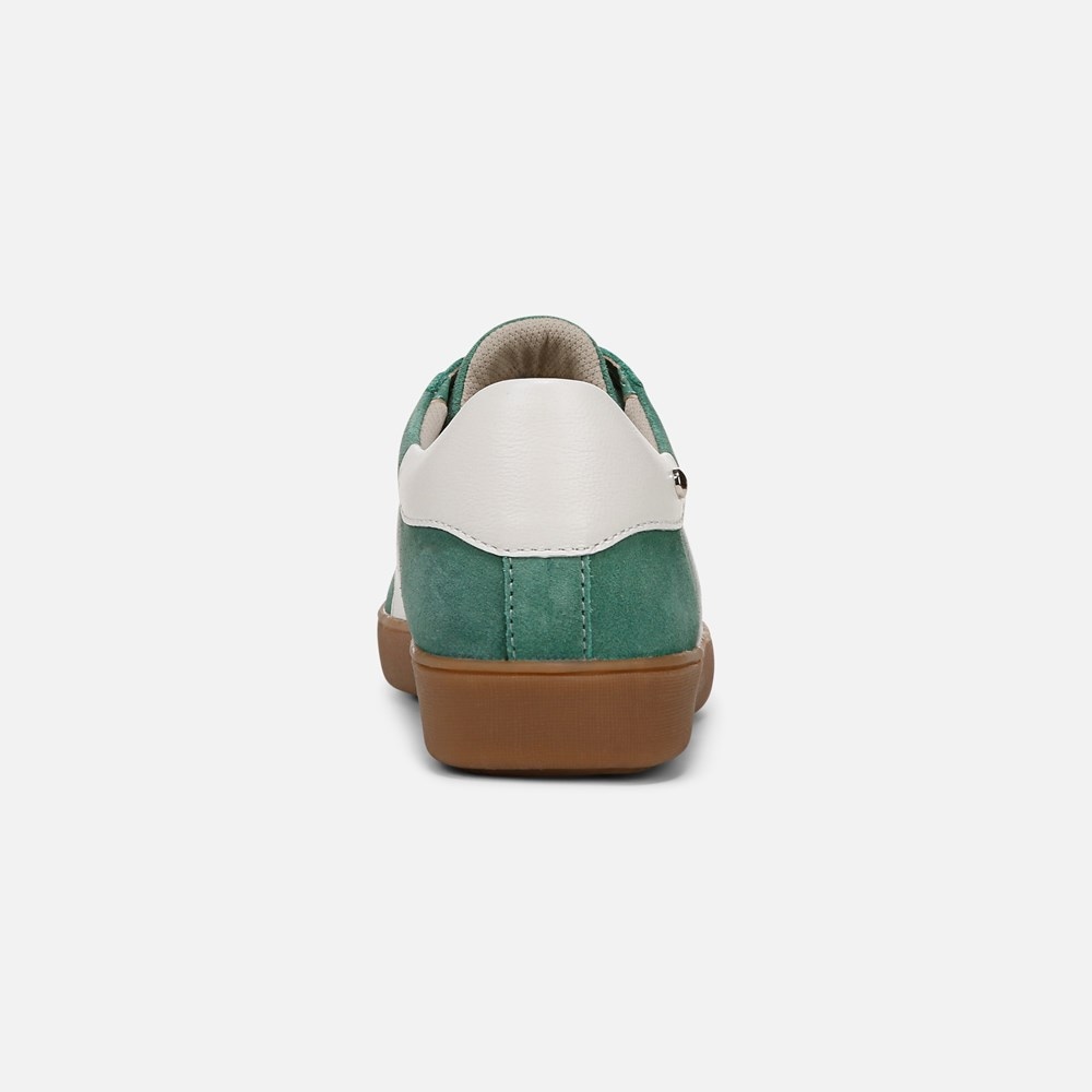 Naturalizer Medina Lace Up Sneaker - Lilypad Green Suede