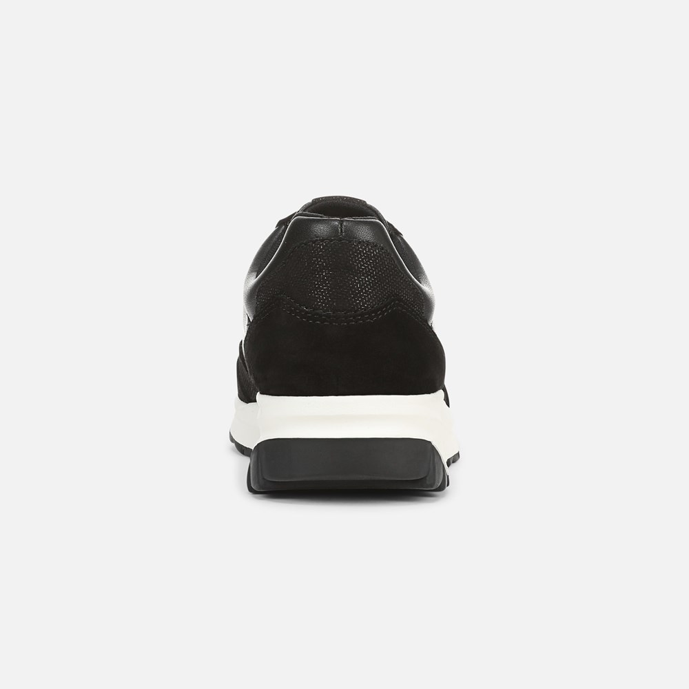 Naturalizer Shay Lace Up Sneaker - Black Leather