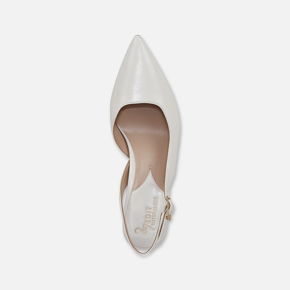 Naturalizer 27 EDIT Felicia 4 Slingback Dress Shoe - Warm White Leather