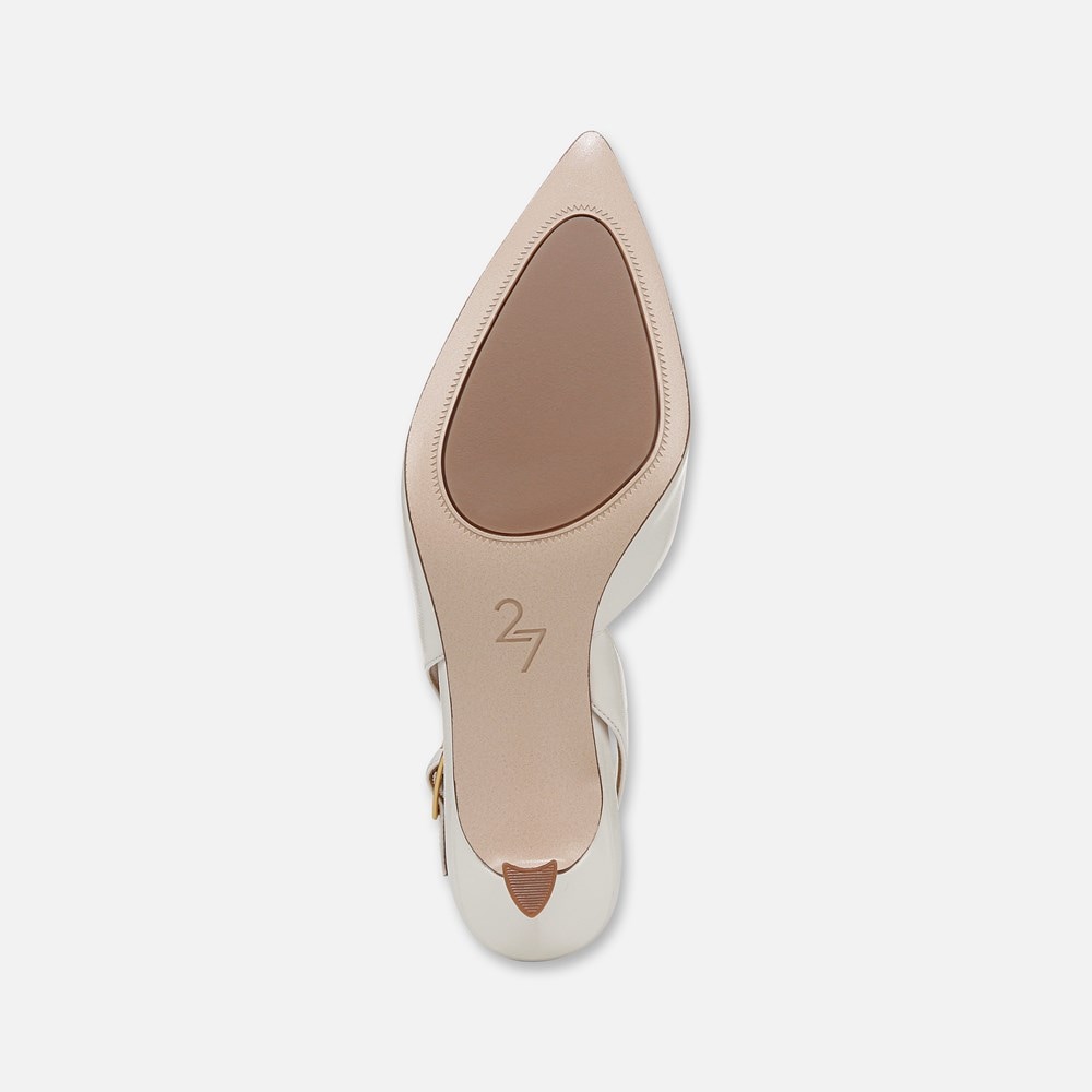 Naturalizer 27 EDIT Felicia 4 Slingback Dress Shoe - Warm White Leather