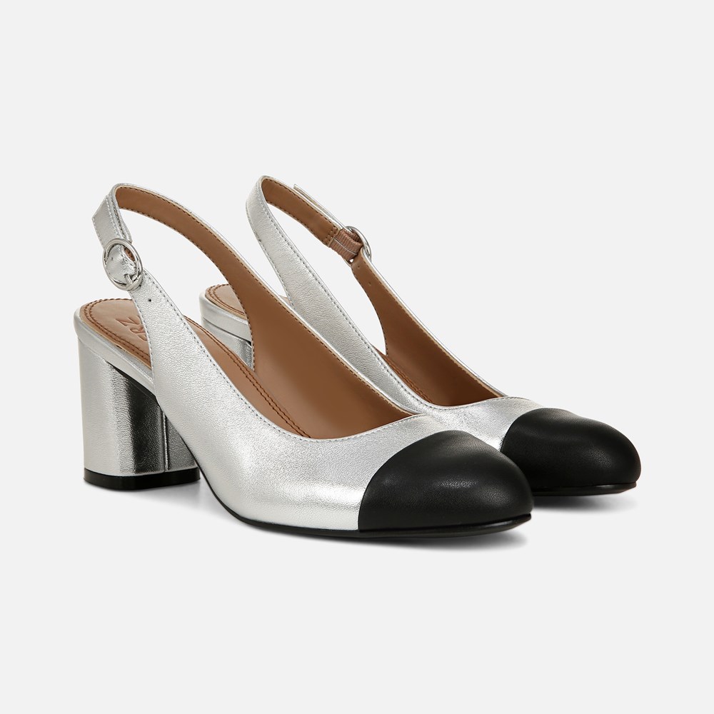 Naturalizer Sophie Slingback Pump - Sliver Leather