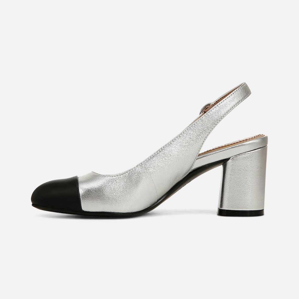 Naturalizer Sophie Slingback Pump - Sliver Leather