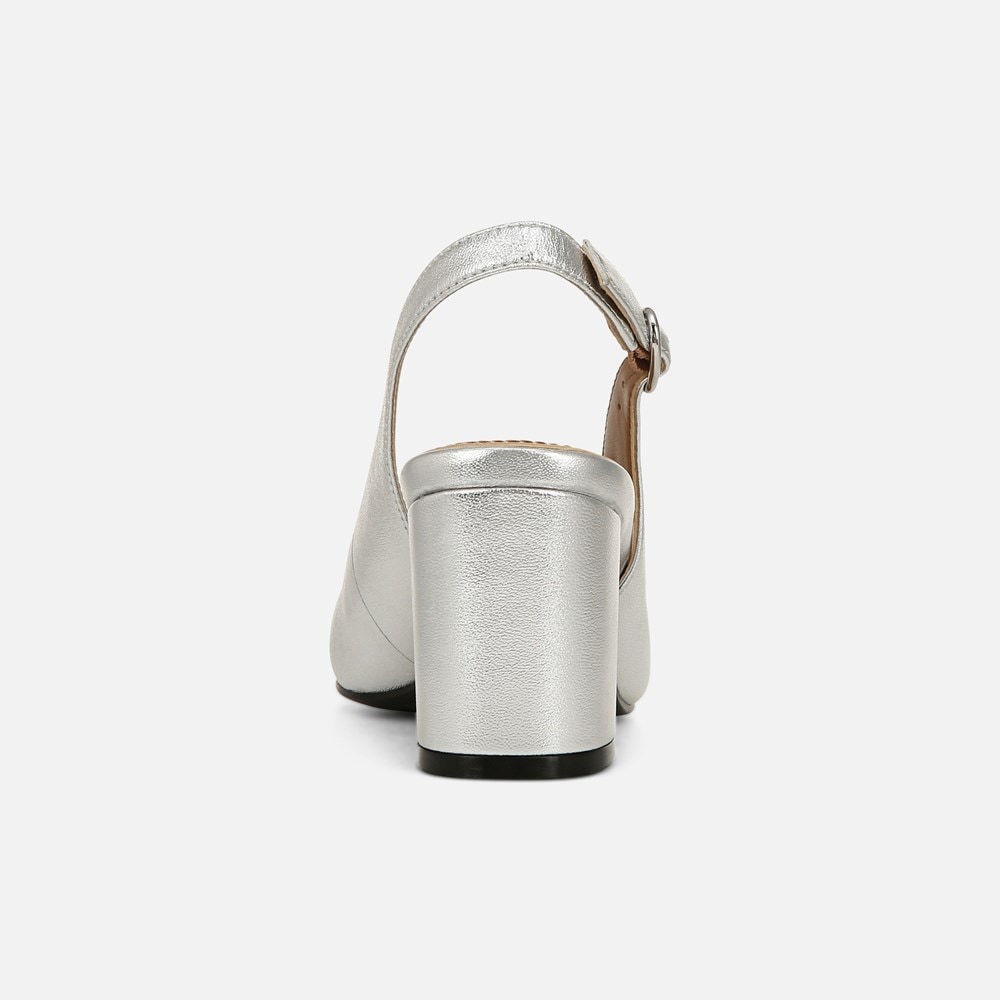 Naturalizer Sophie Slingback Pump - Sliver Leather