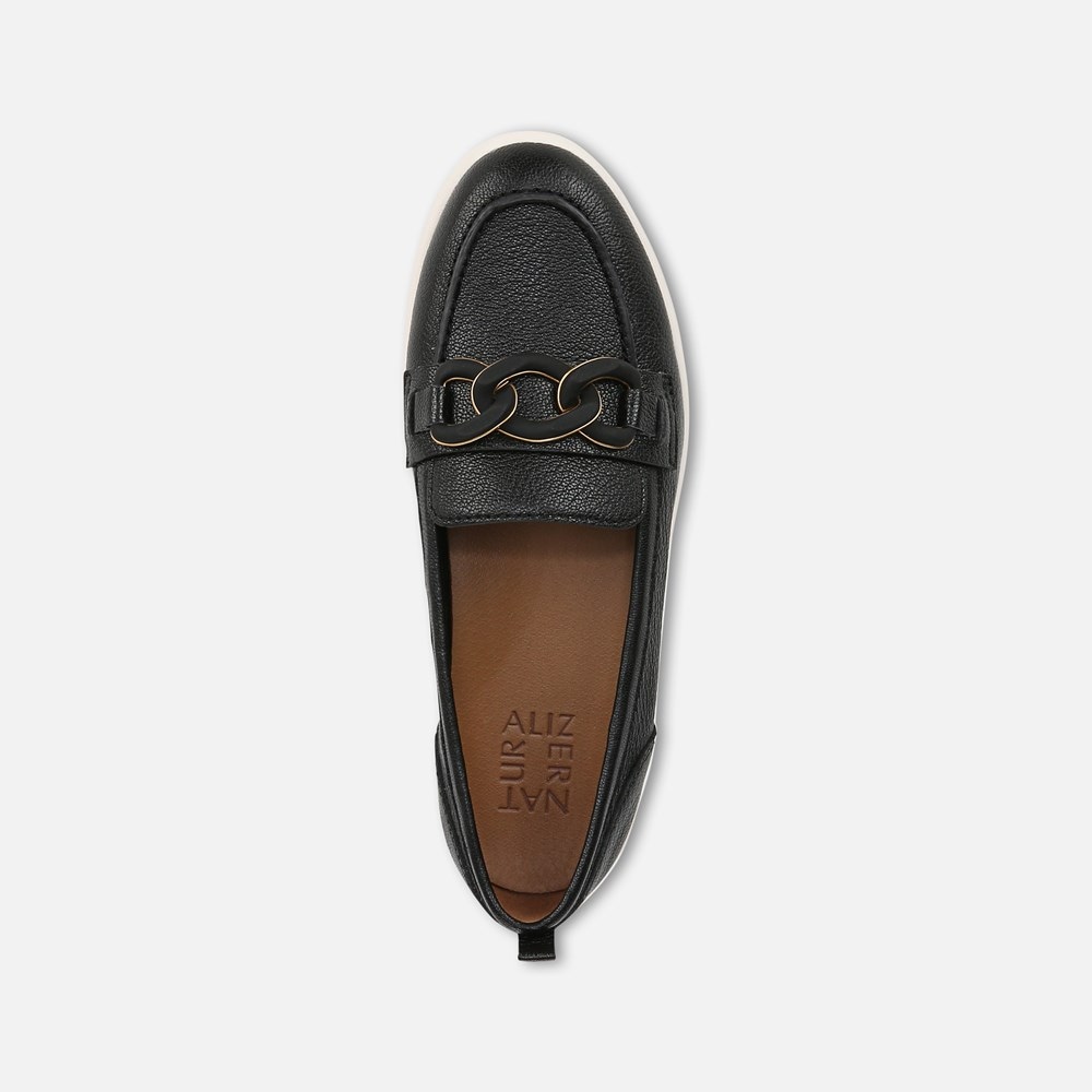 Naturalizer Kateri Bit Loafer - Black Leather