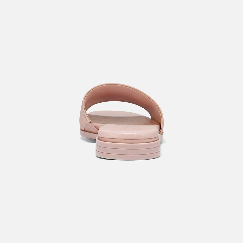 Naturalizer Genevieve Slide Sandal - Cameo Blush Pink Leather