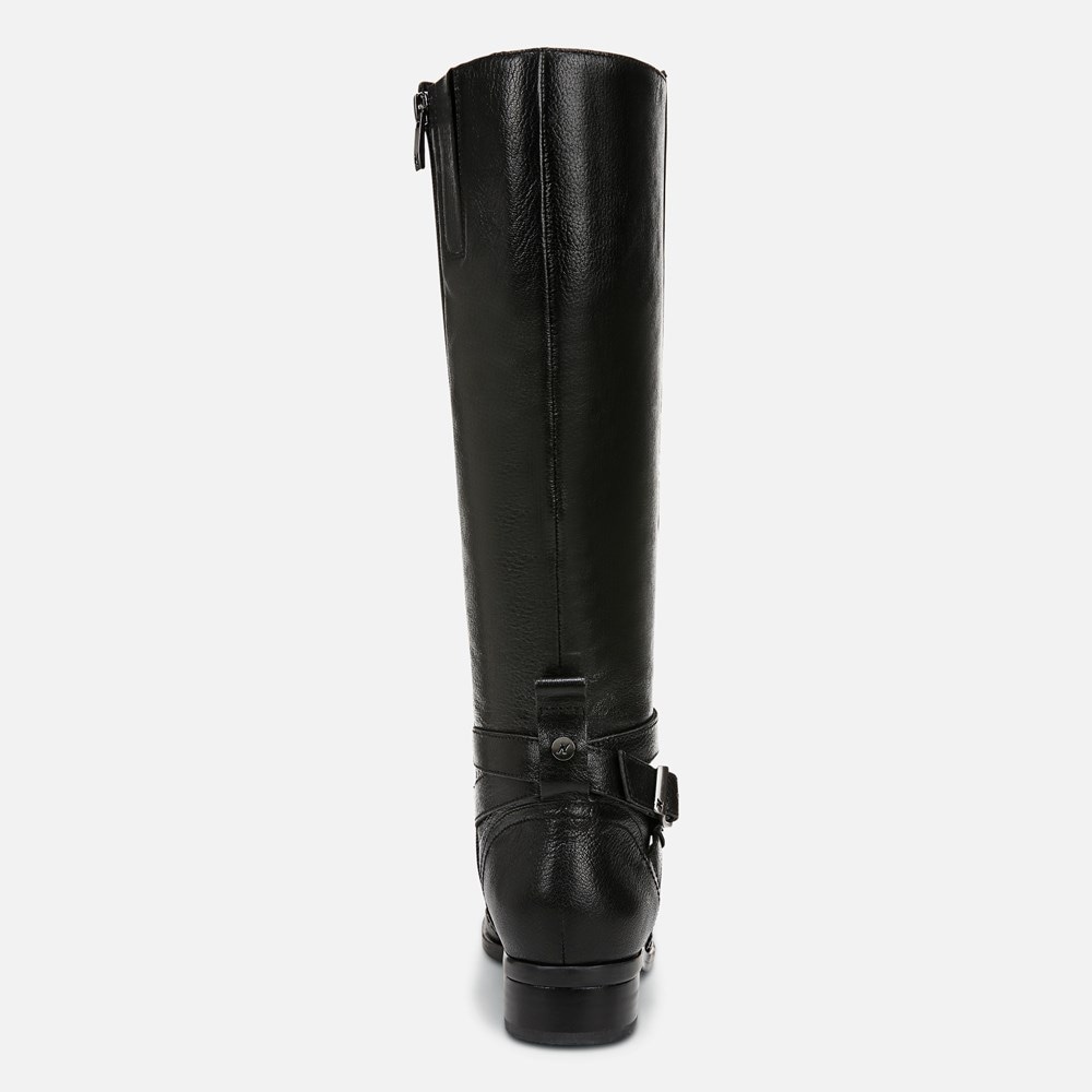 Naturalizer Rena 2 Riding Boot - Black Leather