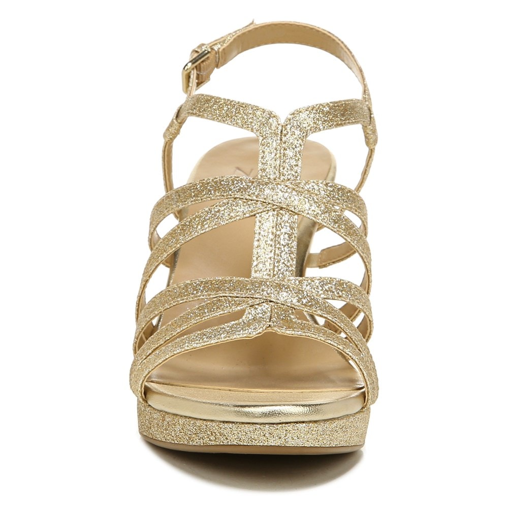 Naturalizer Baylor Dress Sandal - Gold Glitter Synthetic