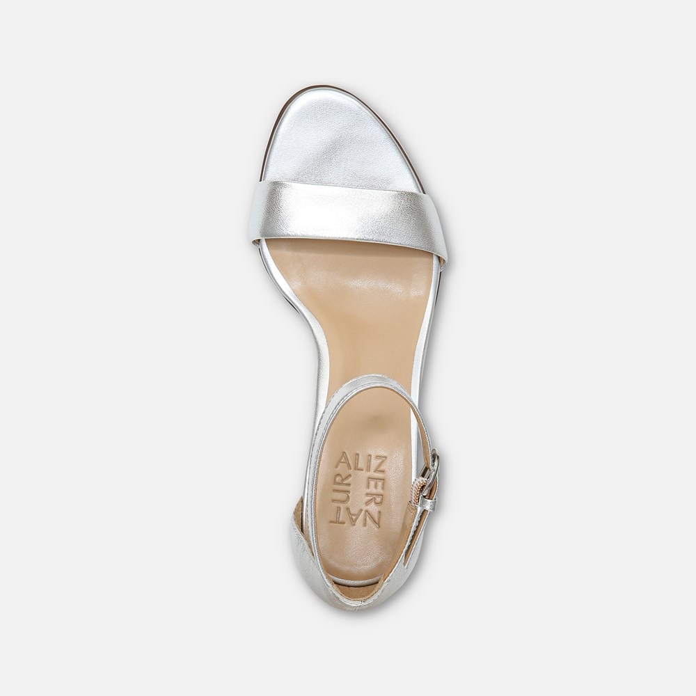 Naturalizer Vera Dress Sandal - Silver Leather