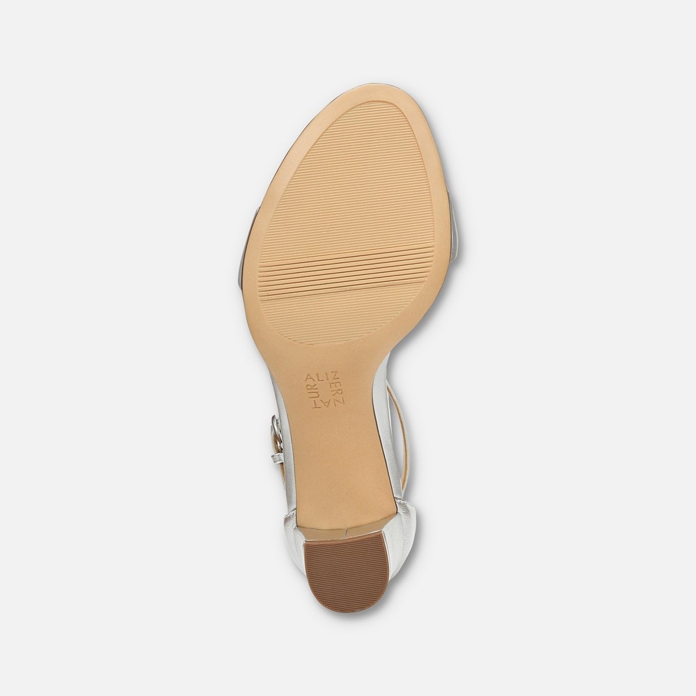 Naturalizer Vera Dress Sandal - Silver Leather