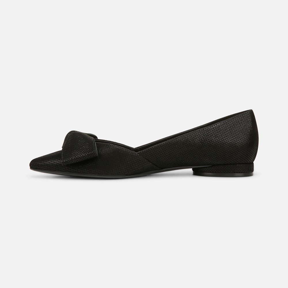 Naturalizer Havana Bow Flat - Black Leather