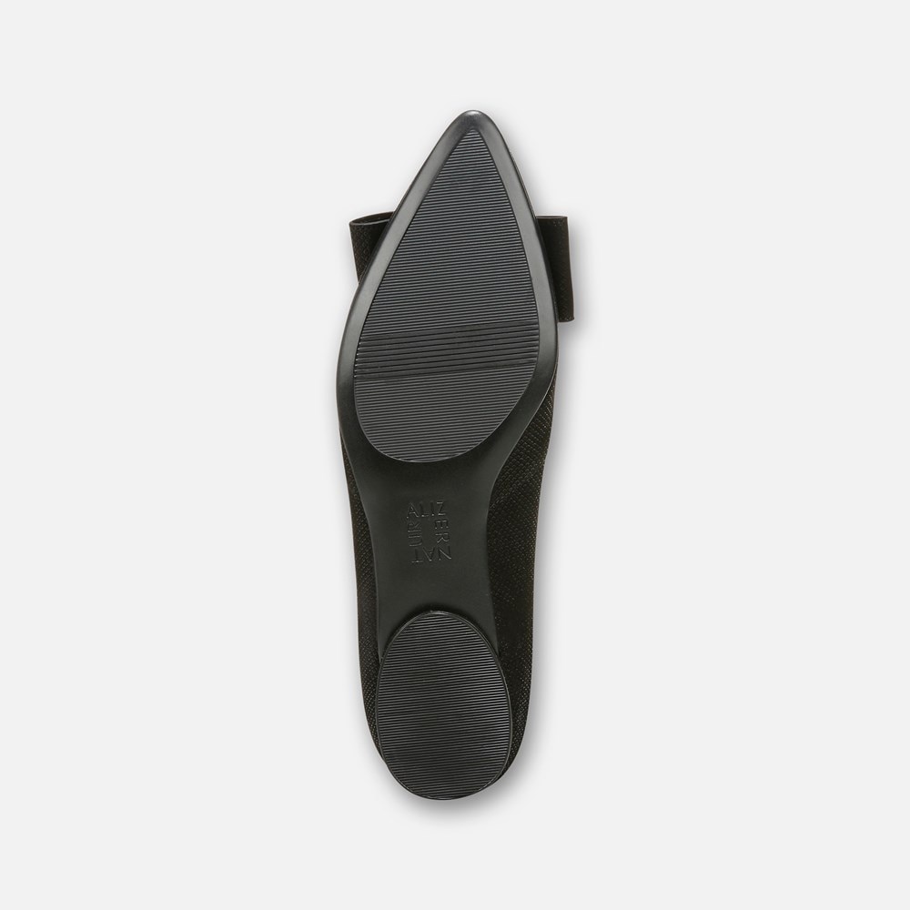 Naturalizer Havana Bow Flat - Black Leather