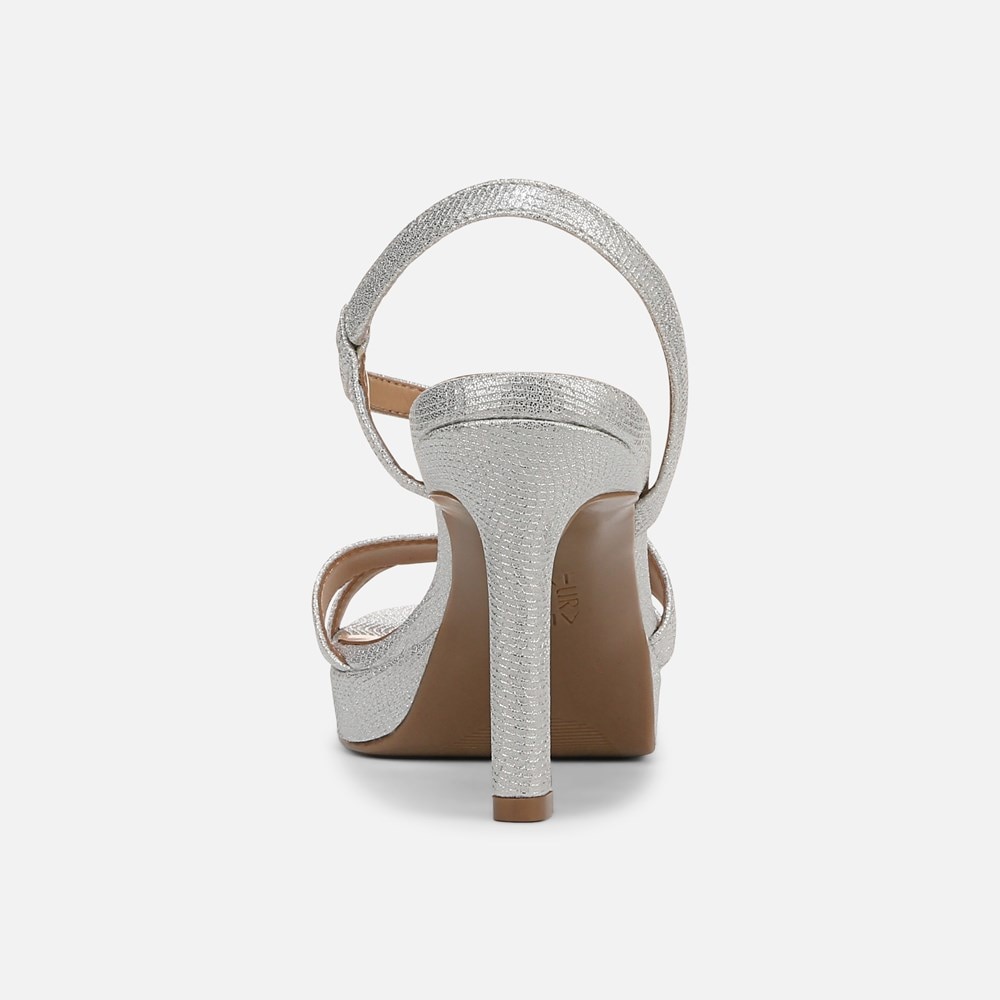 Naturalizer Abby Dress Sandal - Silver Faux Leather