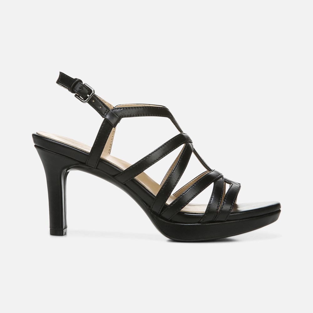 Naturalizer Baylor Dress Sandal - Black Synthetic